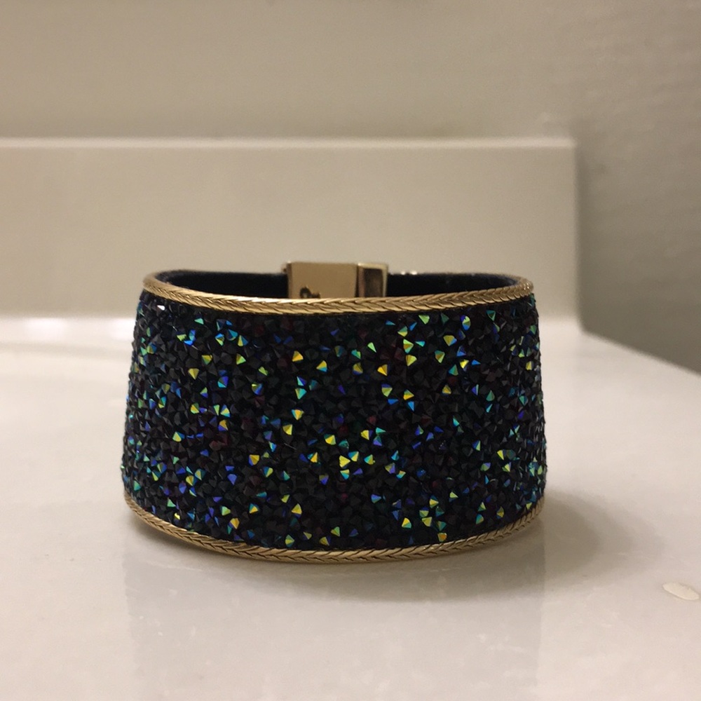 Teal Rhinestone Bracelet